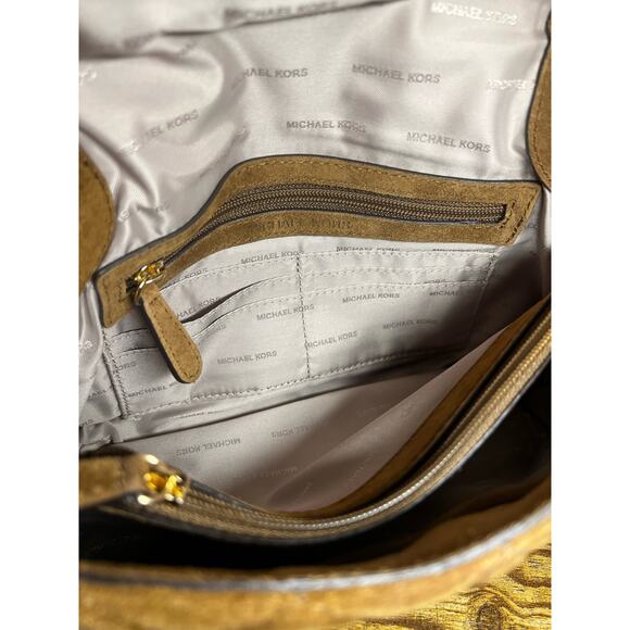 Michael Kors Sloan Quilted Suede Shoulder Bag - Picture 10 of 12